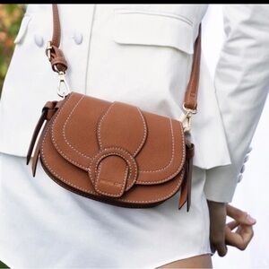 Rachel Zoe Edessi Crossbody Belt Bag Vegan Leather - Brown